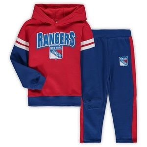 Authentic NHL toddlers Rangers sweat suit.